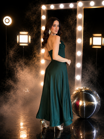 Emerald Blossom Dress