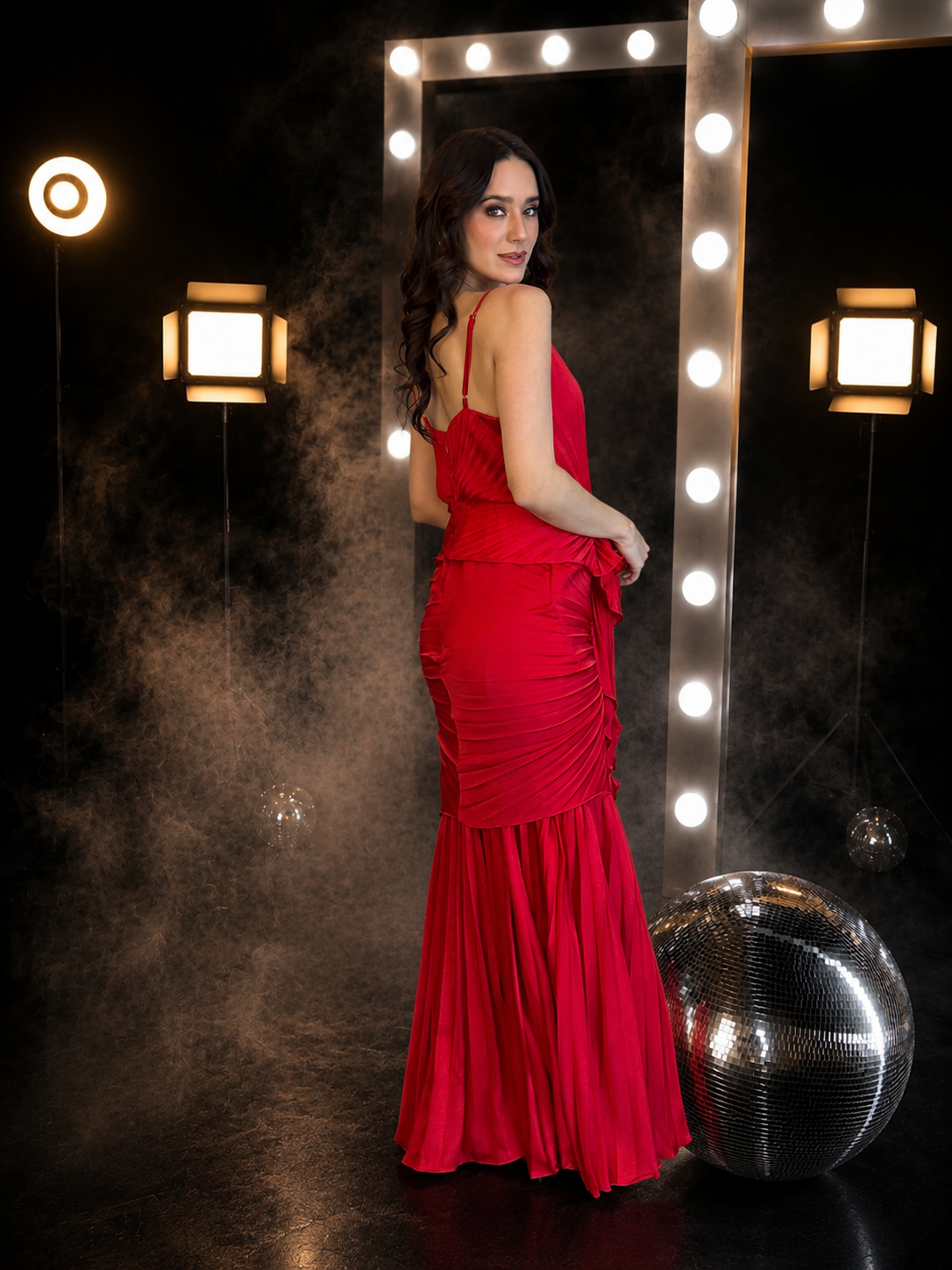 Scarlet Symphony Gown