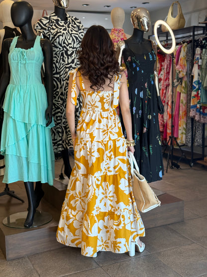 Golden Aloha Maxi Dress
