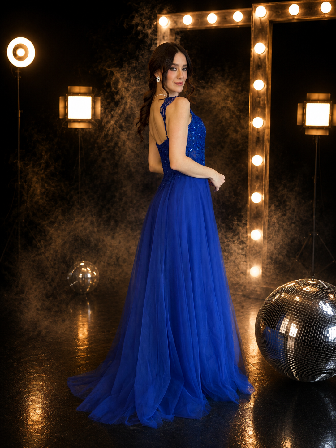 Royal Sapphire Princess Gown