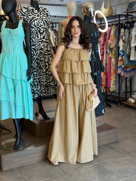 Sahara Tiered Palazzo Set
