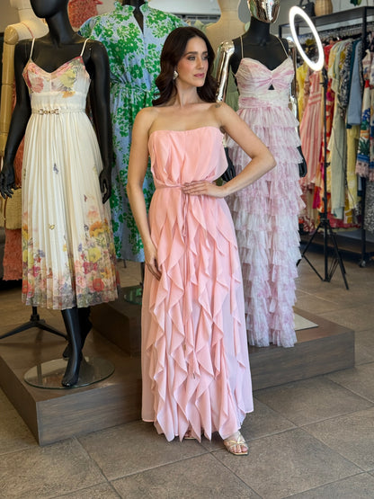 Blush Cascade Gown