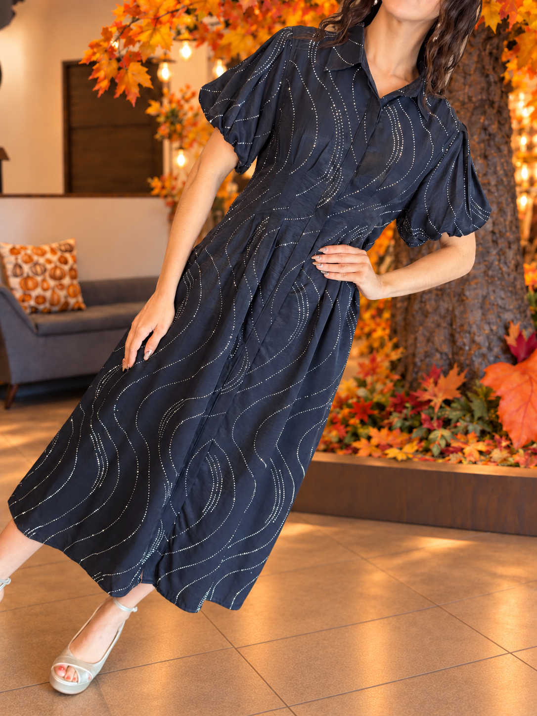 Midnight Waves Dress