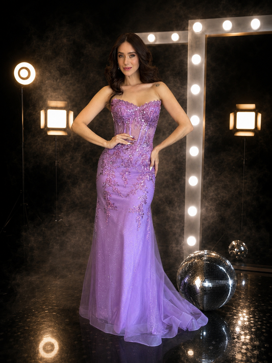 Lilac Radiance Gown