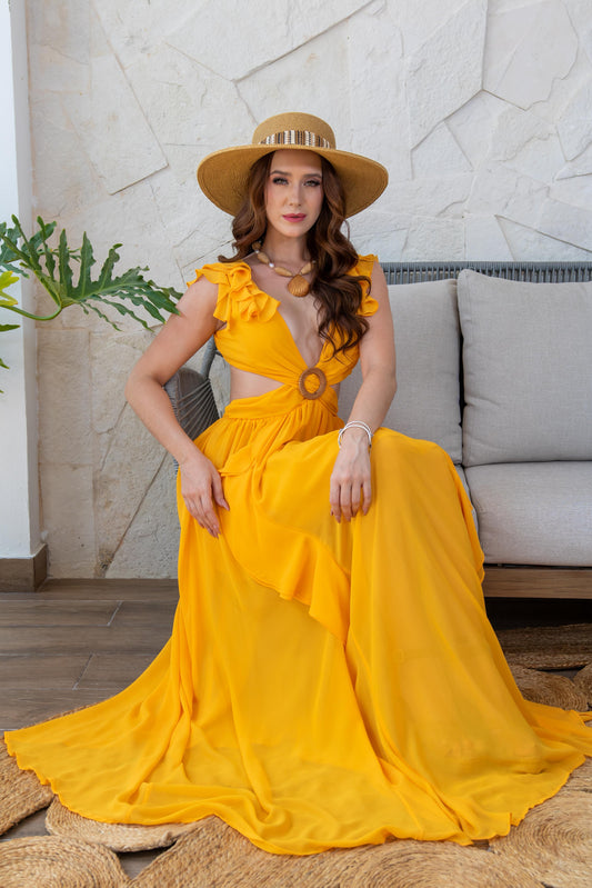 Golden Riviera Dress
