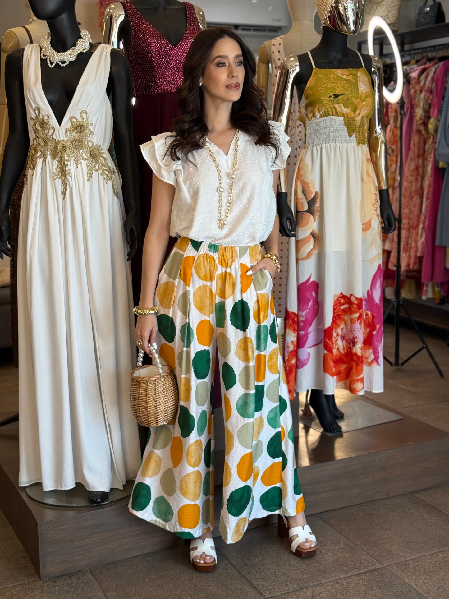Citrus Dot Pants