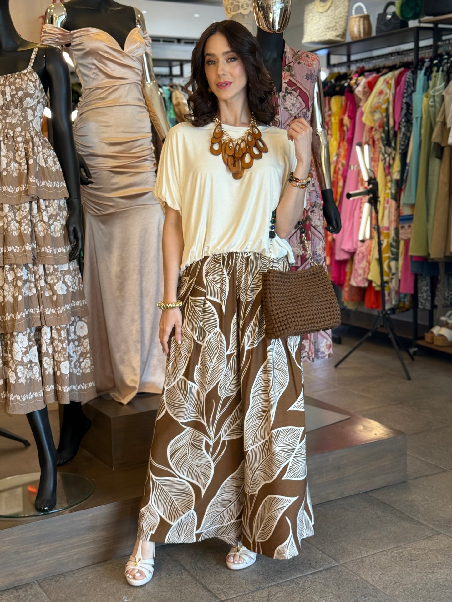 Botanical Mocha Pants