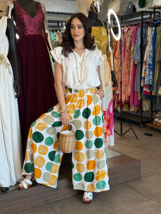 Citrus Dot Pants