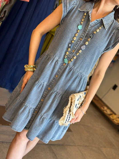 Coastal Charm Denim Dress