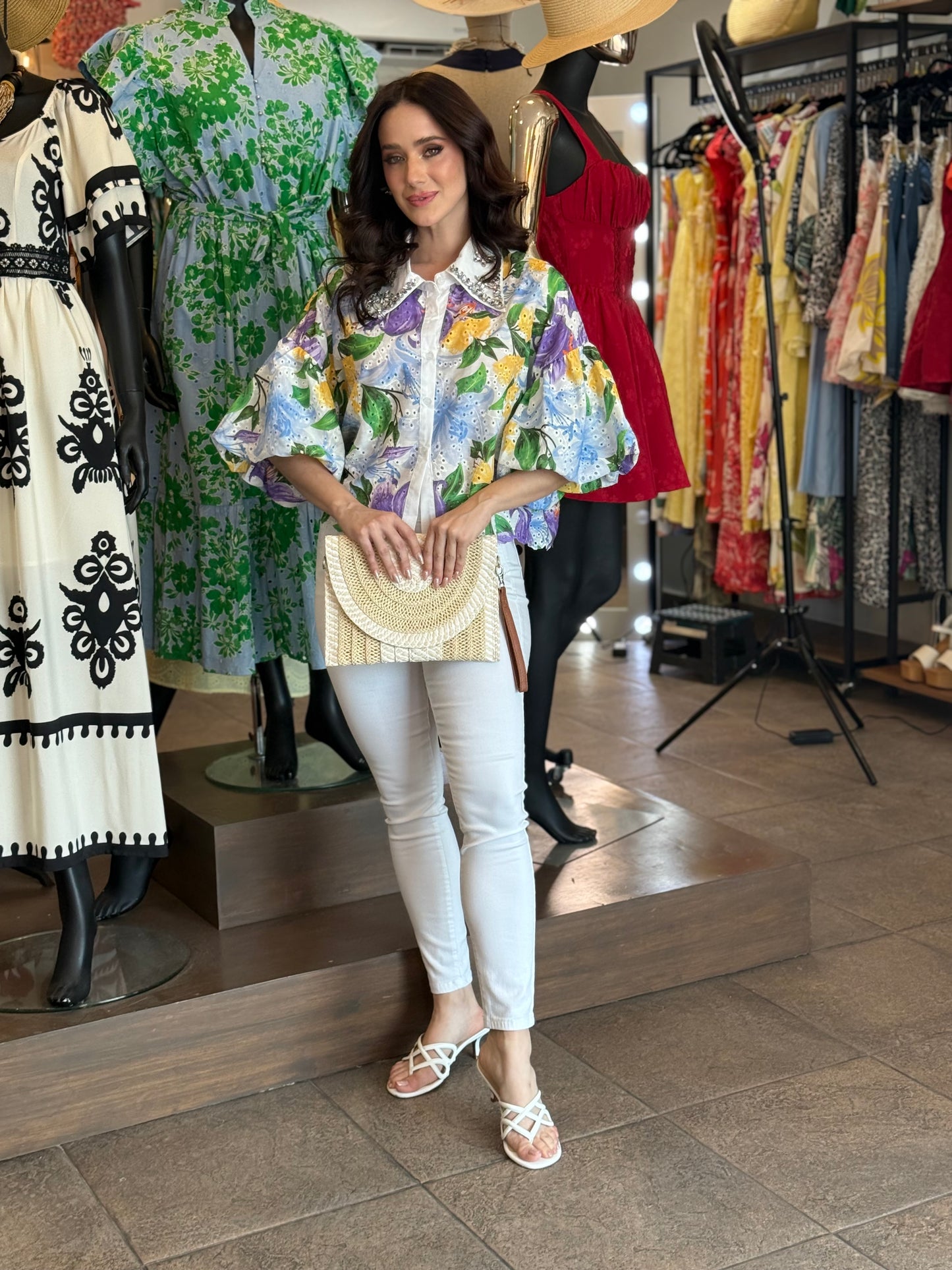 Lilac Bloom Blouse