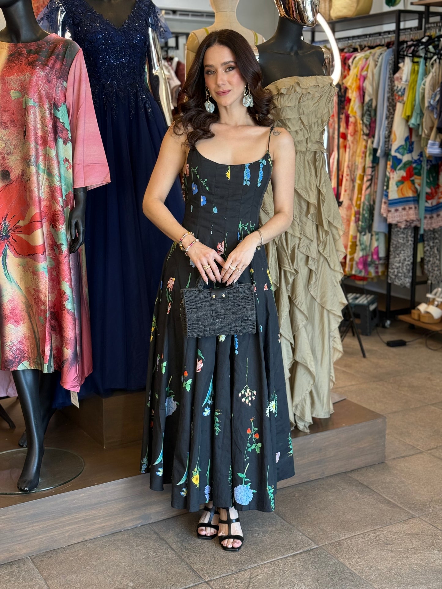 Midnight Blossom Dress