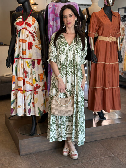 Olive Garden Midi Dress