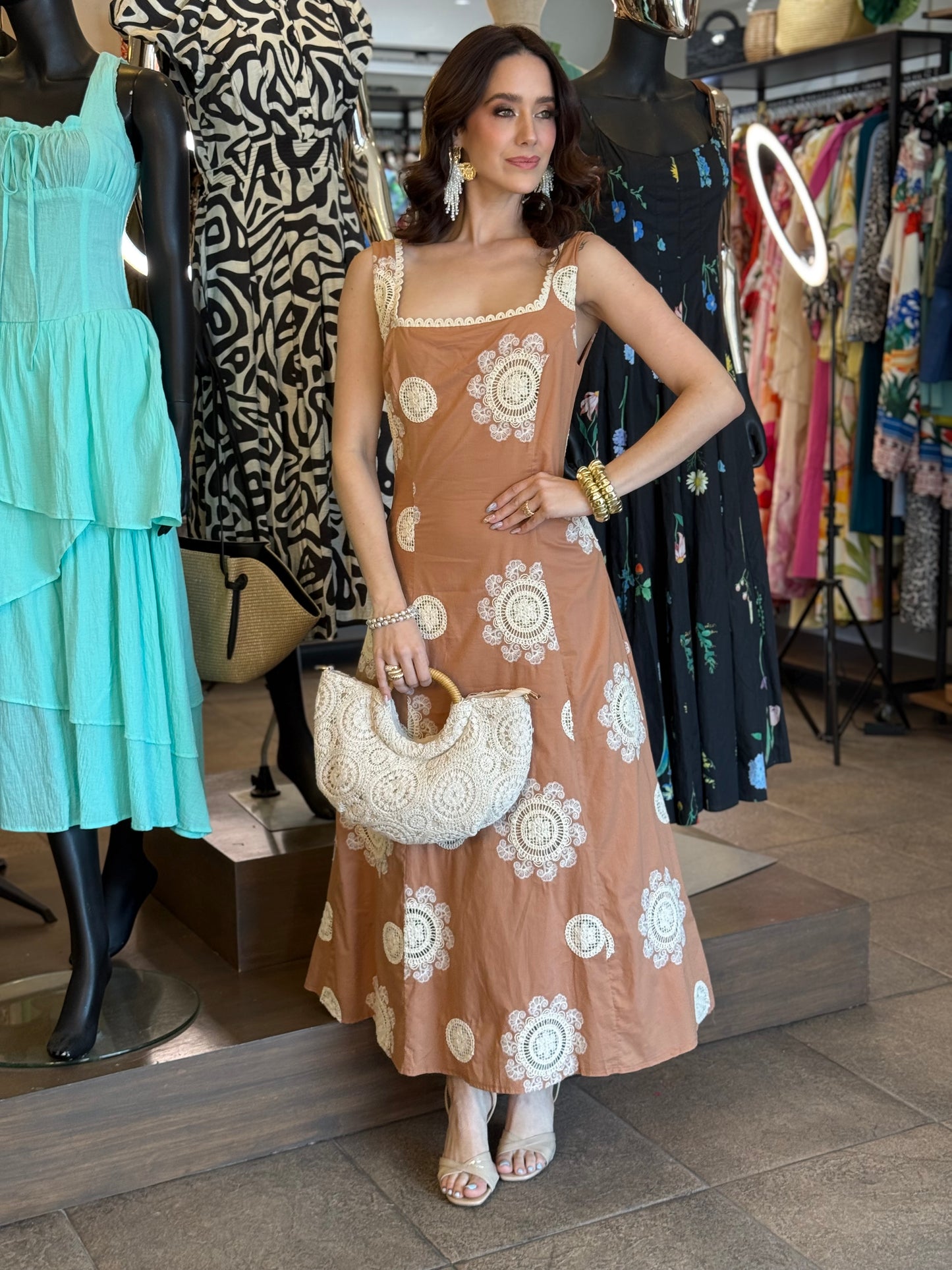 Caramel Crochet Bloom
