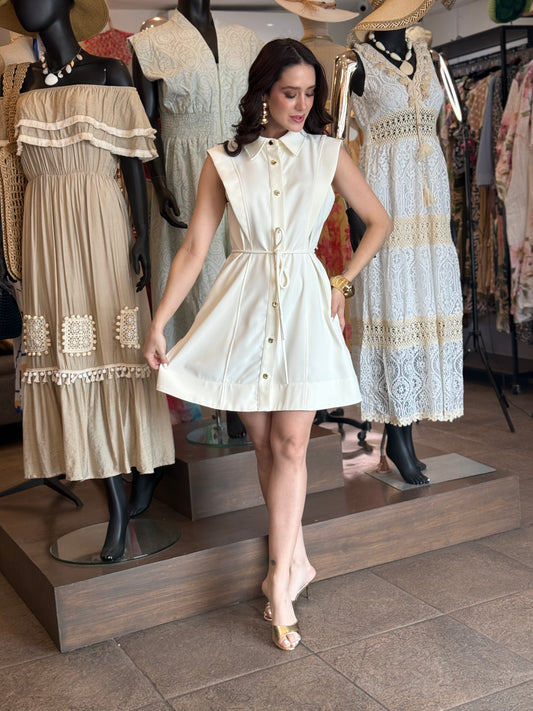 Soft Ivory Charm Dress