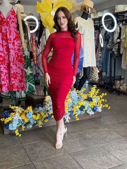 Crimson Allure Dress