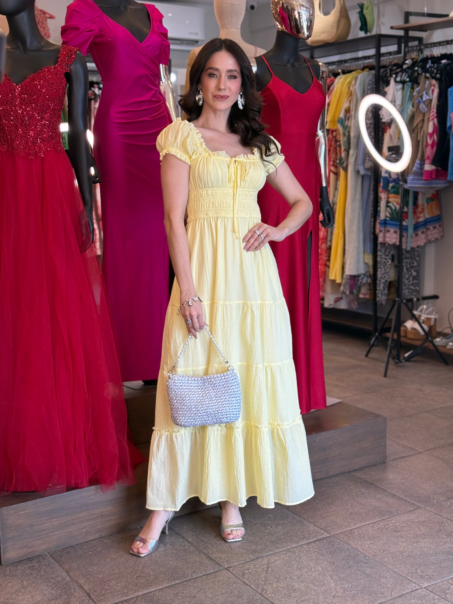 Lemon Breeze Maxi Dress