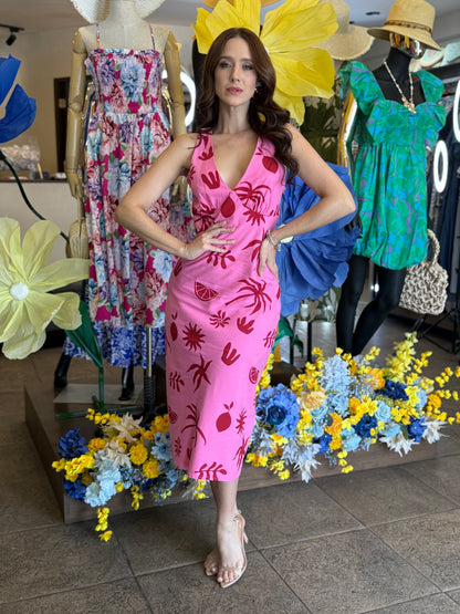Tropical Muse Midi Dress