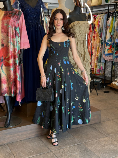 Midnight Blossom Dress