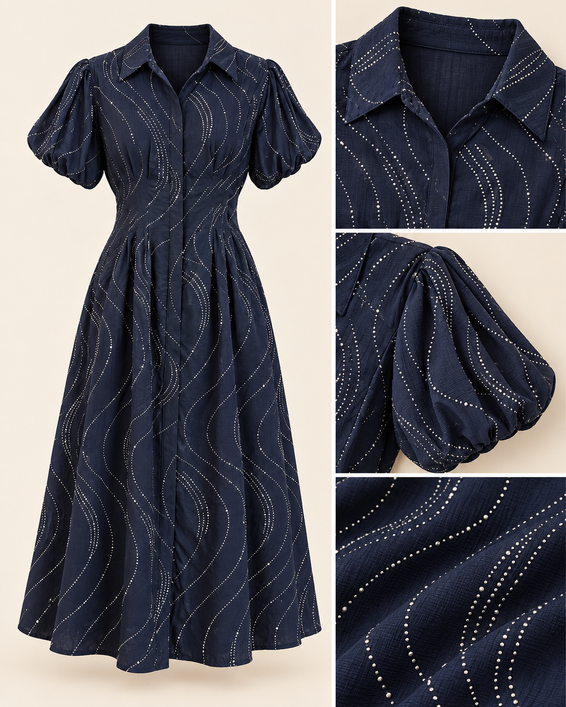Midnight Waves Dress
