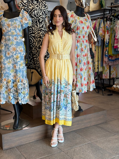 Golden Meadow Shirt Dress