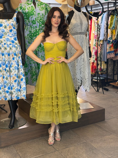 Chartreuse Whisper Dress