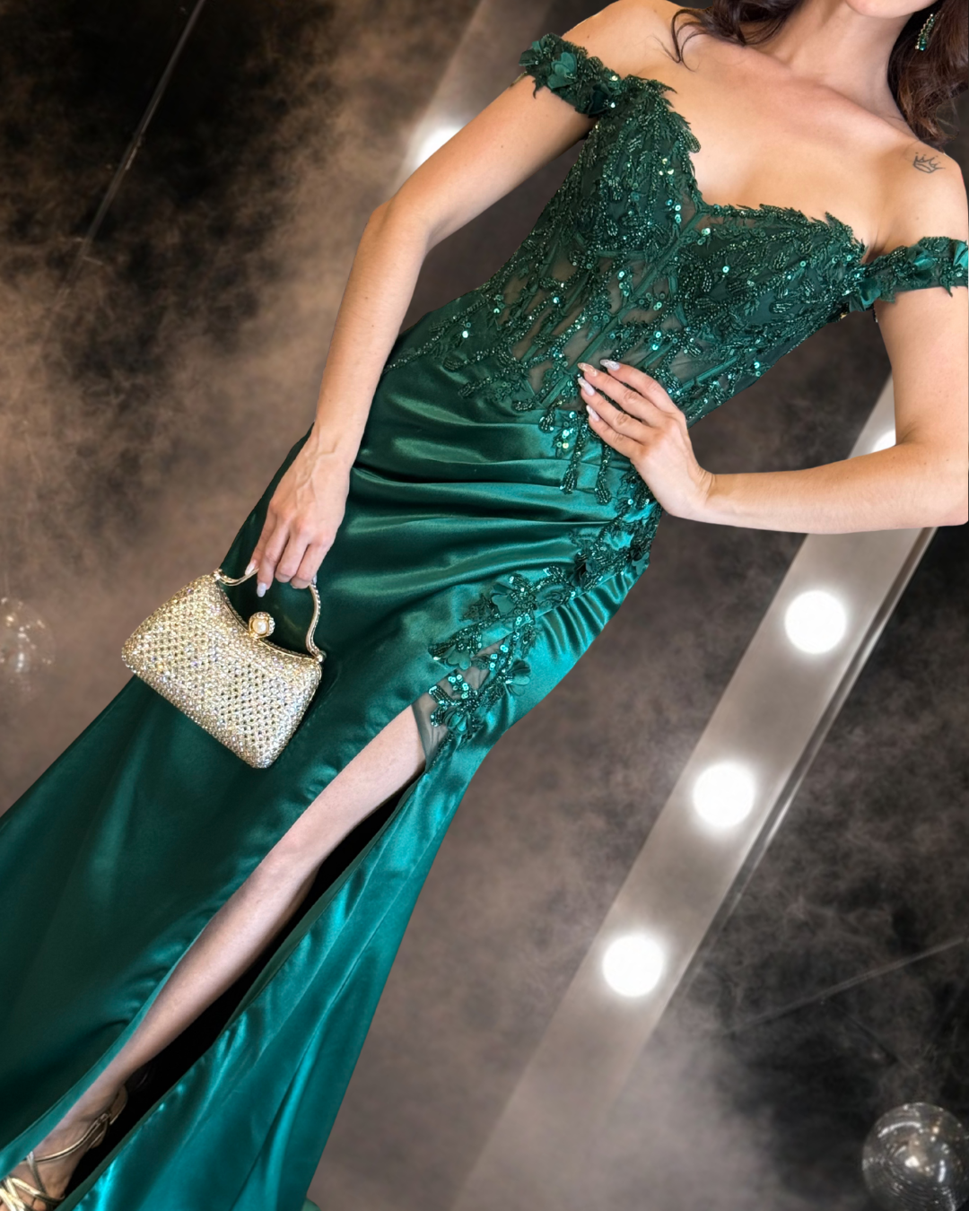 Emerald Allure Gown