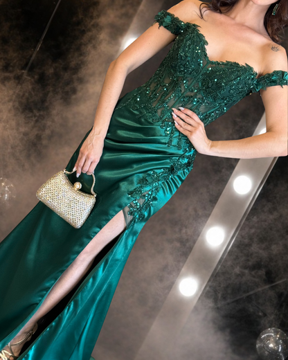 Emerald Allure Gown