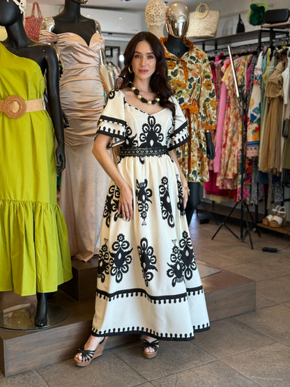 Vestido Ivory Noir Dress
