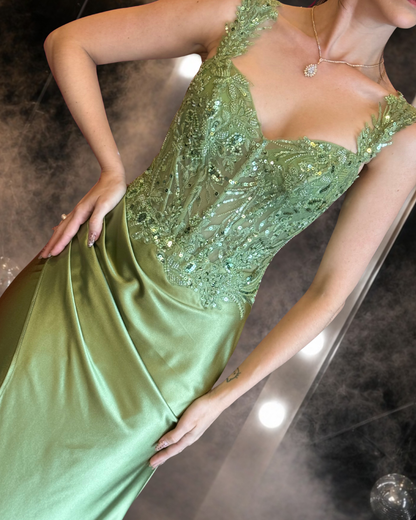 Olive Radiance Gown