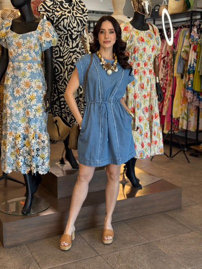 Denim Breeze Mini Dress