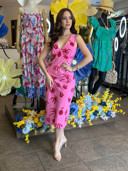Tropical Muse Midi Dress