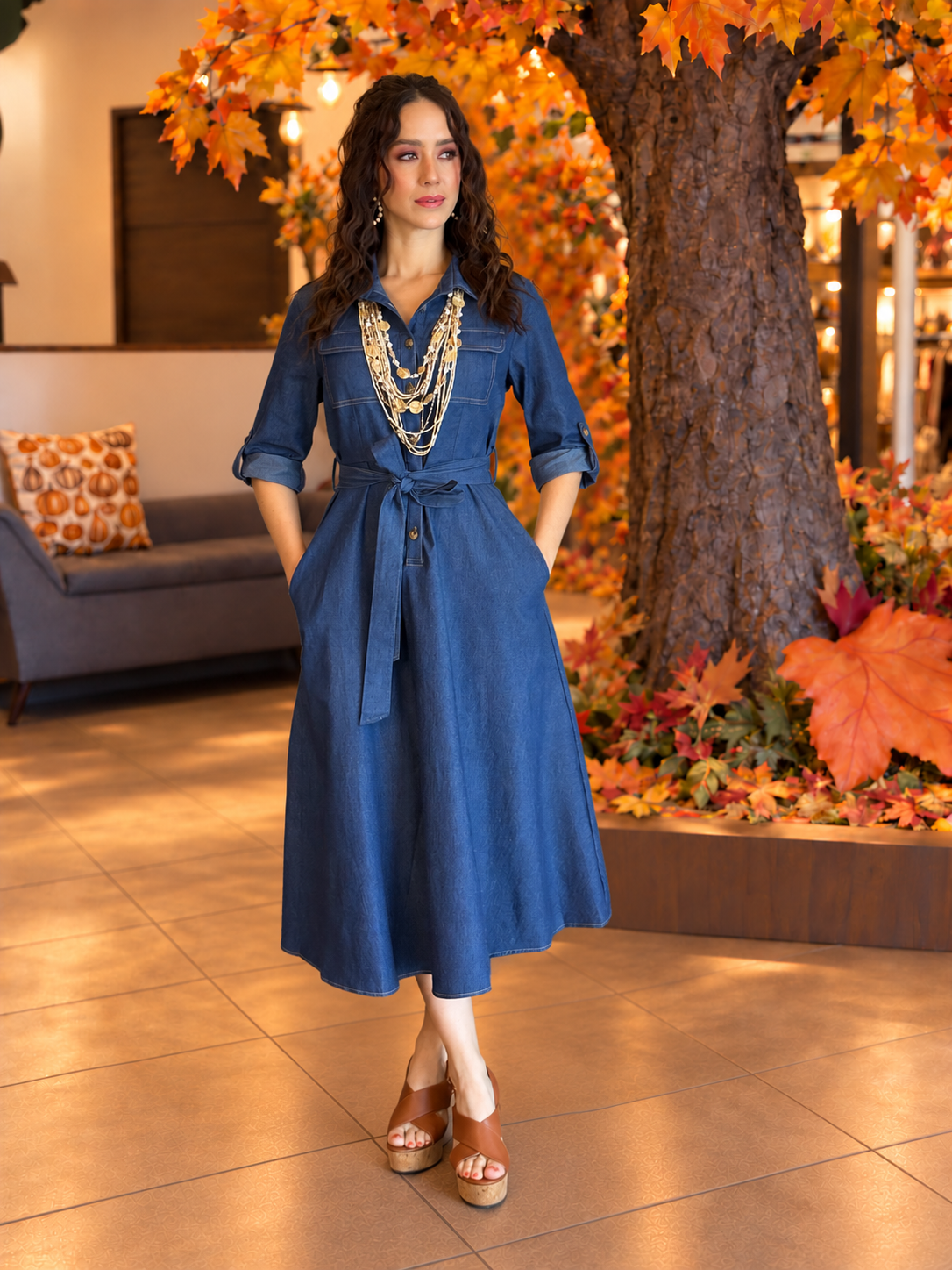 Midnight Denim Dress
