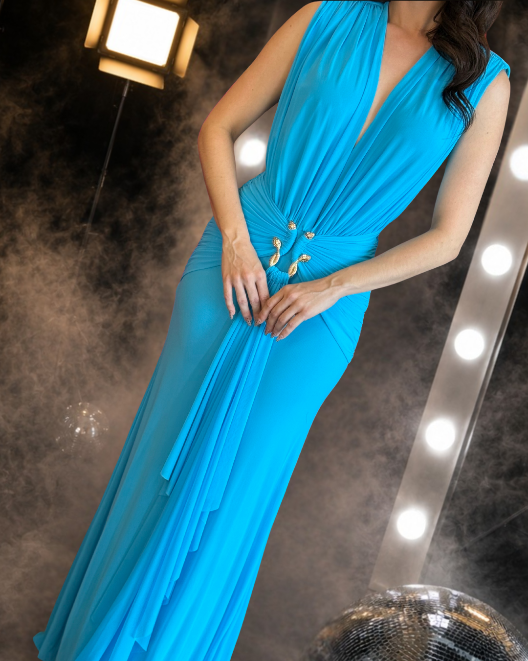 Azure Goddess Gown
