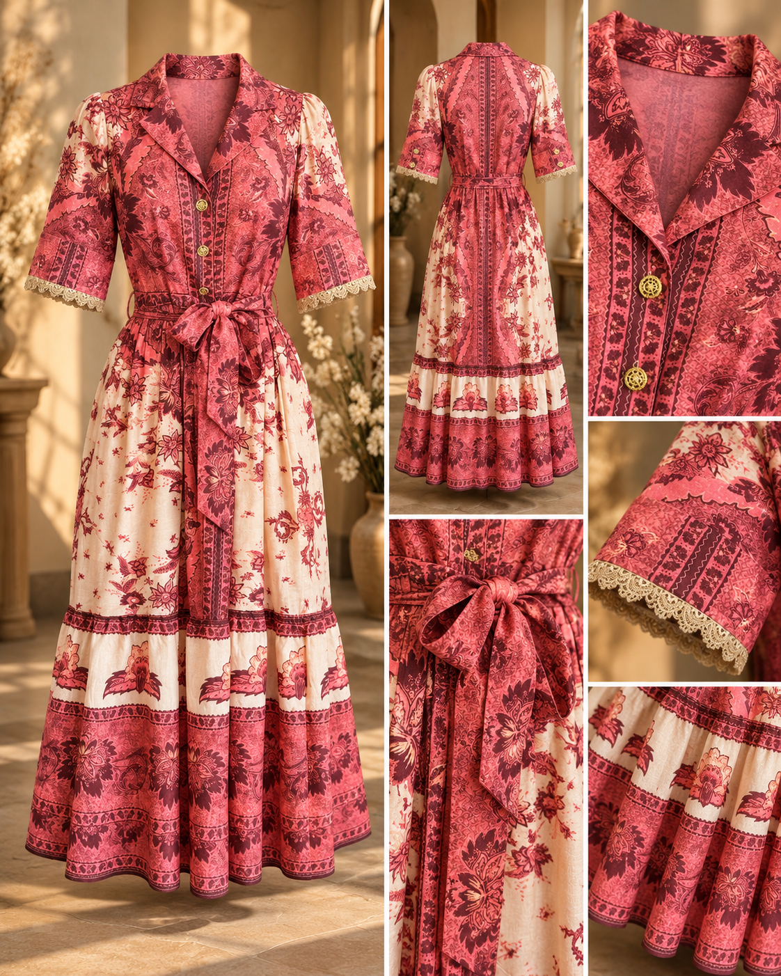 Rose Garden Midi Dress
