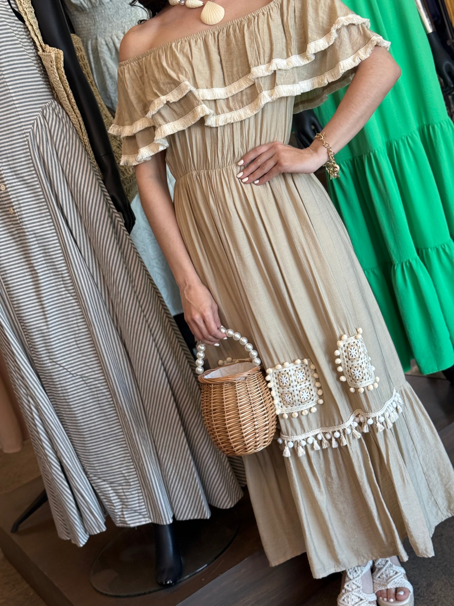 Natural Essence Midi Dress
