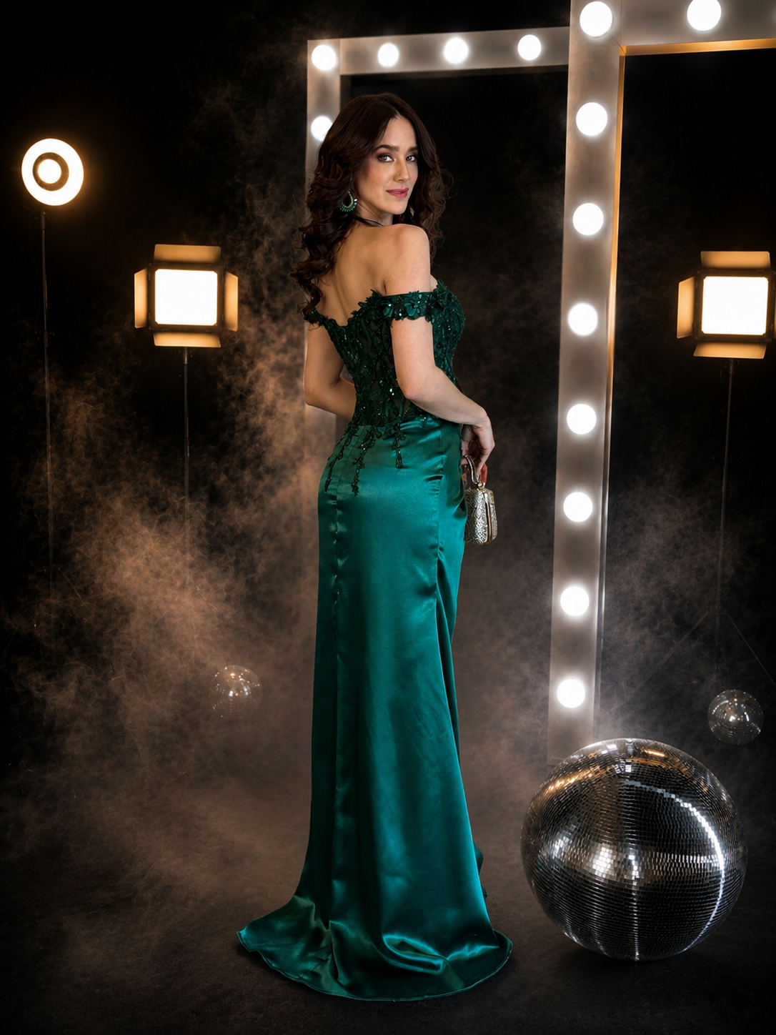 Emerald Allure Gown