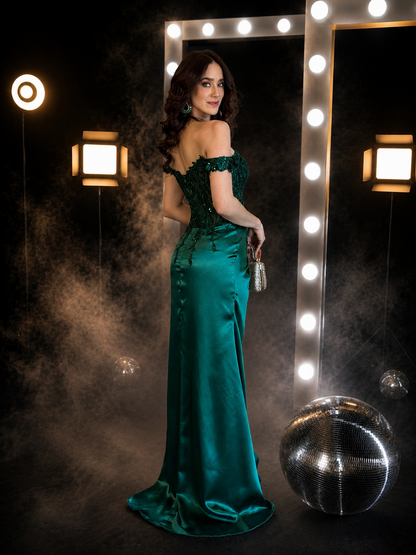 Emerald Allure Gown