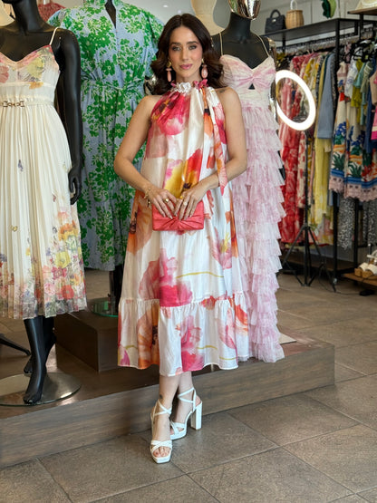 Blush Petals Reverie Dress