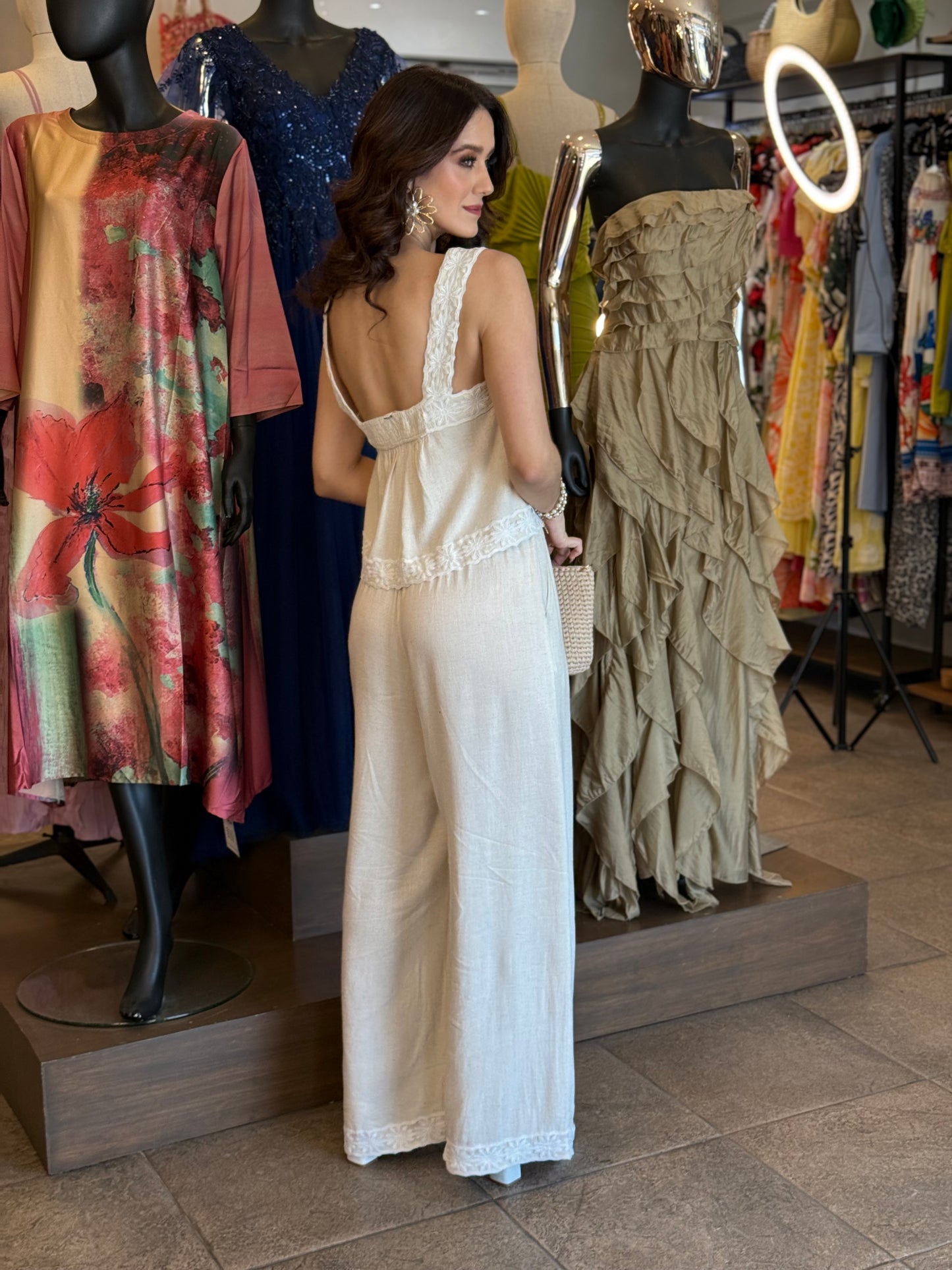 Ivory Serenity Palazzo Set