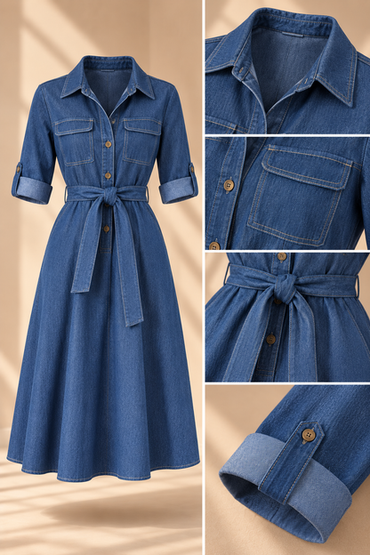 Midnight Denim Dress