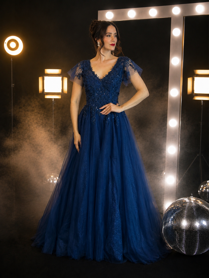 Royal Sapphire Ball Gown