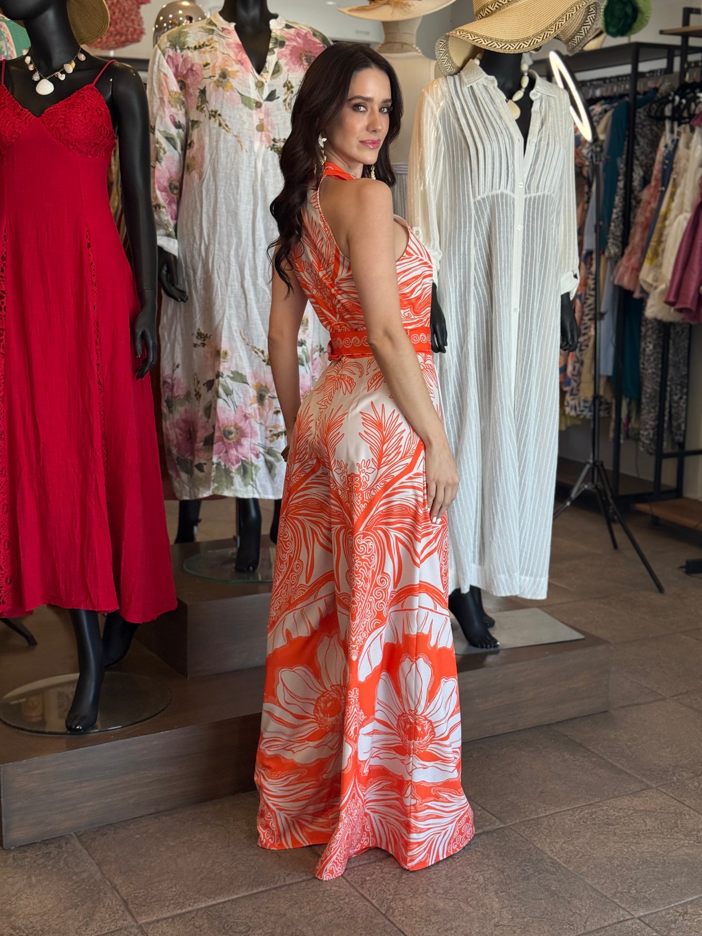 Coral Breeze Statement Palazzo