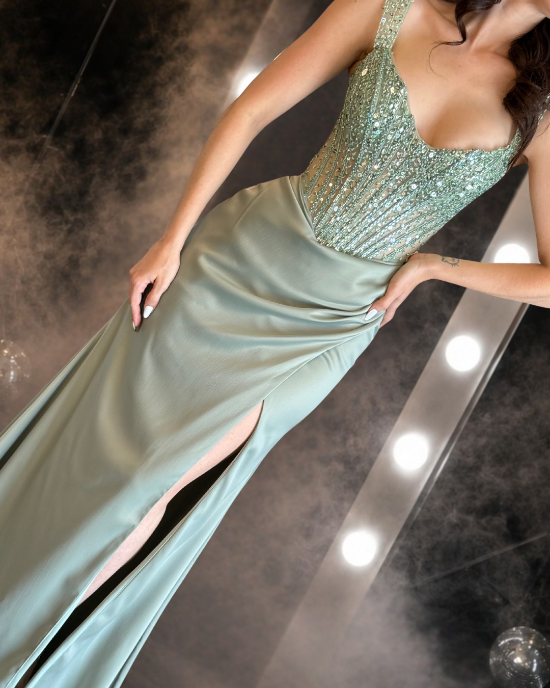 Sage Allure Gown