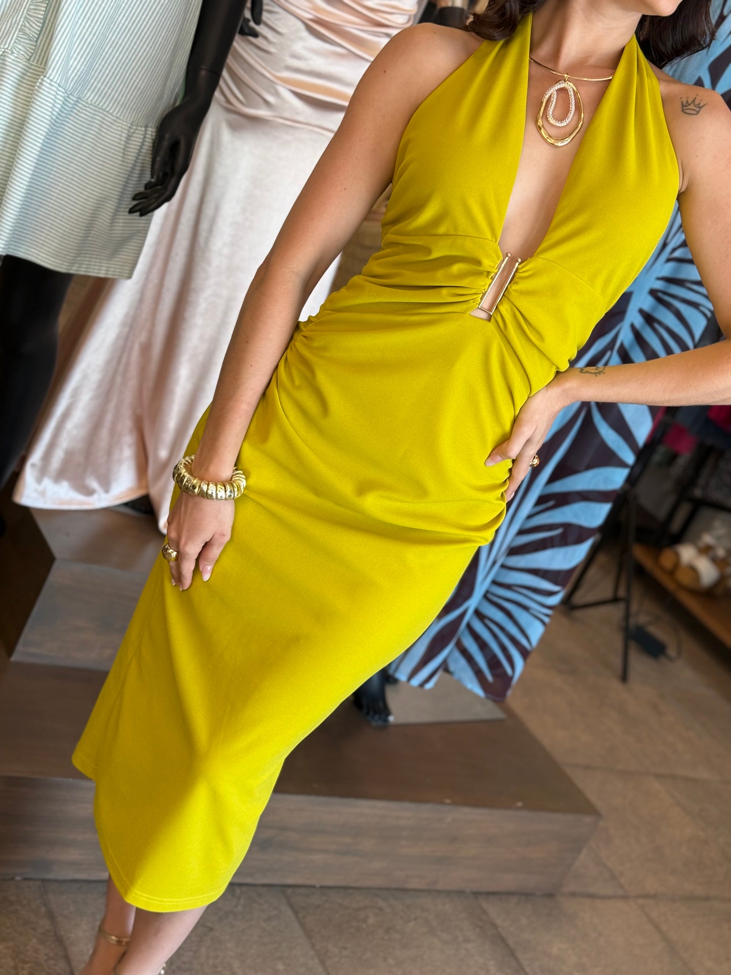 Lime Muse Dress