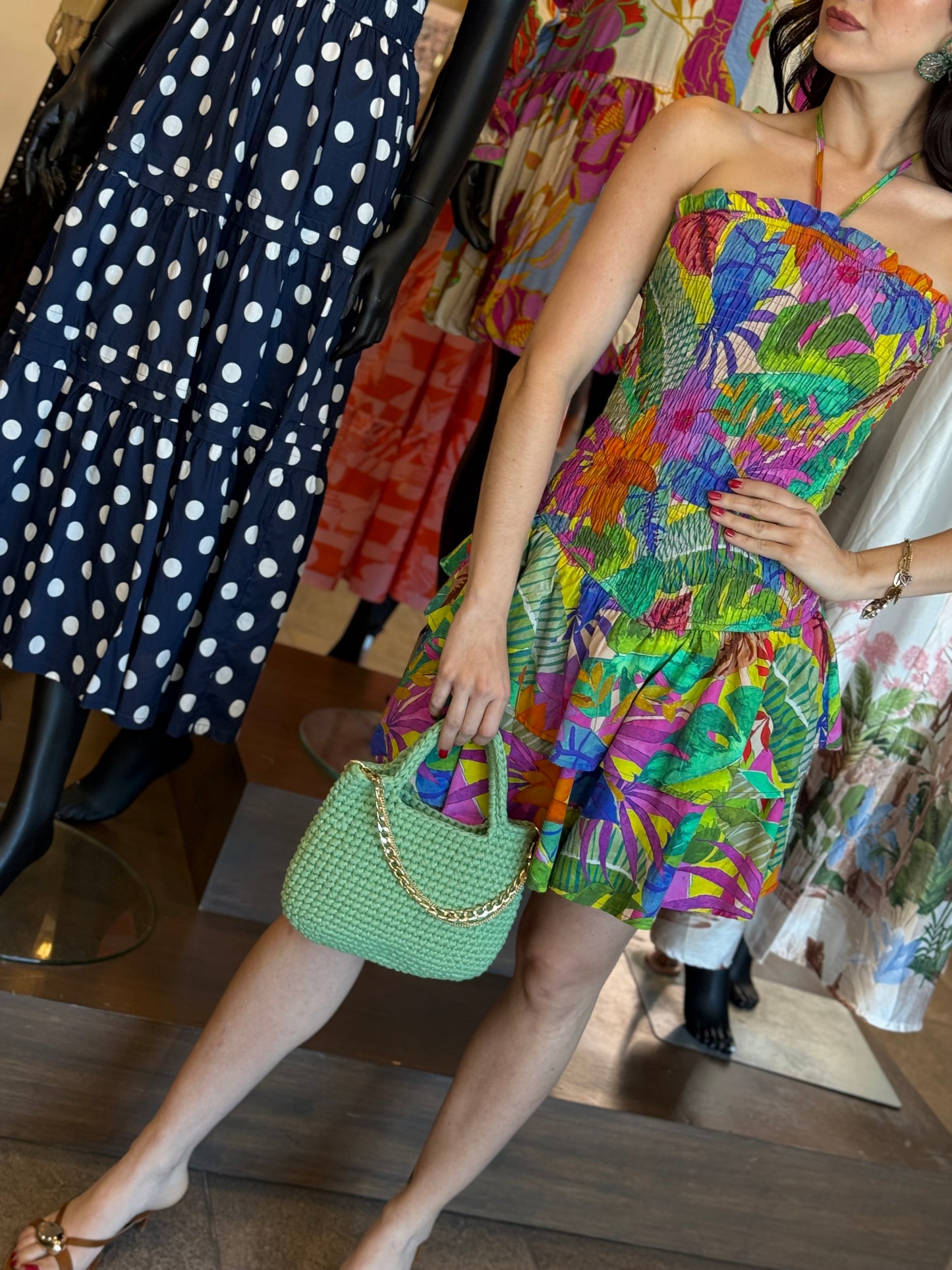 Tropical Sunset Mini Dress