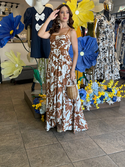 Terracotta Breeze Maxi Dress