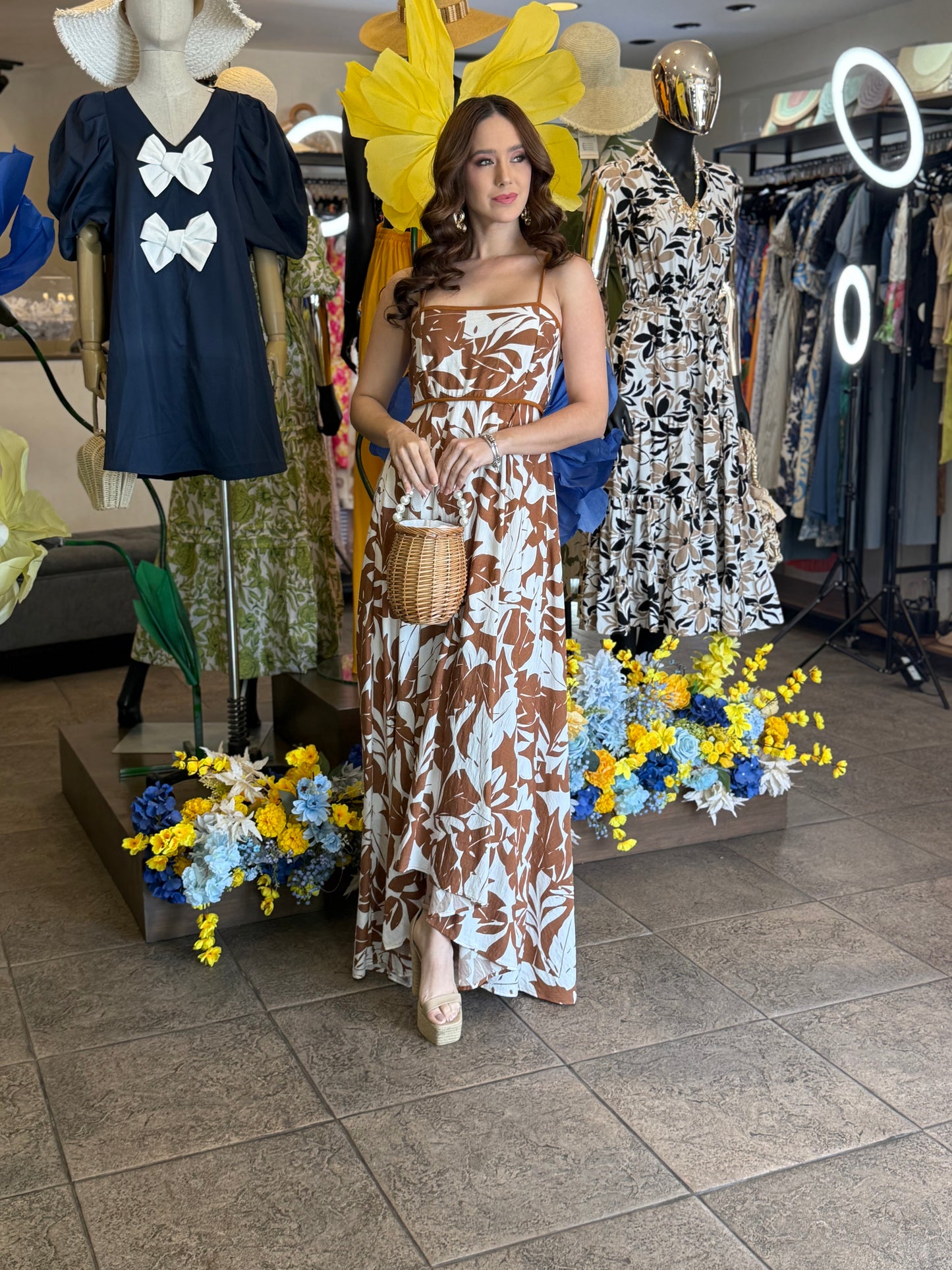 Terracotta Breeze Maxi Dress