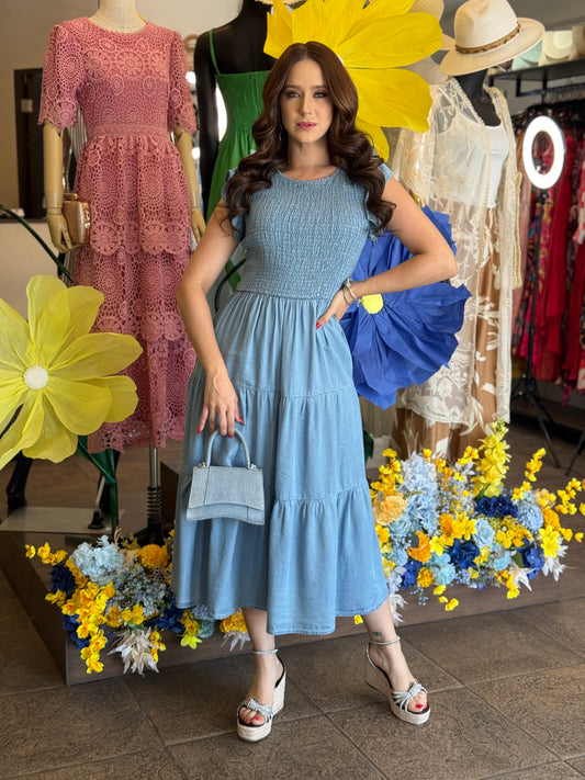 Vestido Soft Denim Charm