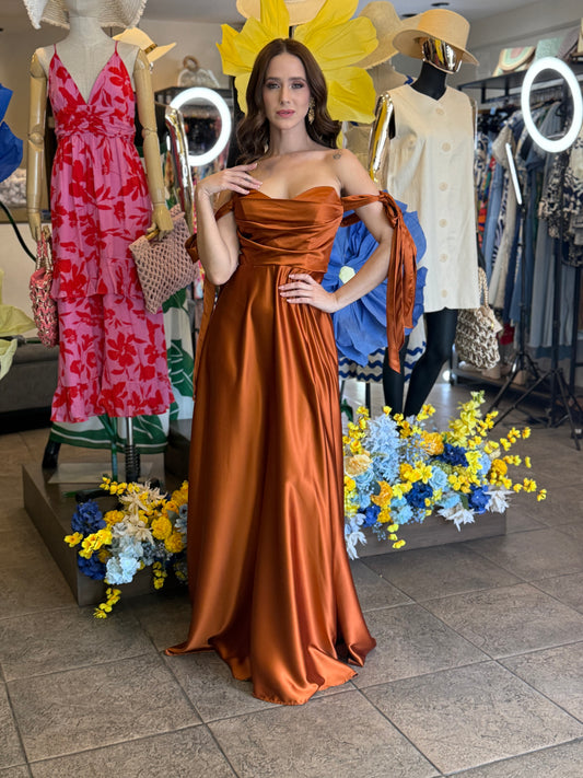 Amber Elegance Gown
