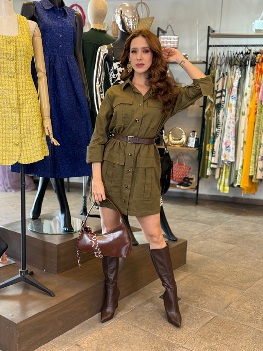 Olive Safari Dress